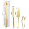 Cuchillo para Pastel de Acero Inoxidable Transfronterizo Pala Vajilla Traje Herramientas de Horneado para el Hogar Tenedor Pequeño Cuchillo para Queso Pizza Caja de Regalo