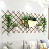 Cesta de flores de madera maciza para pared maceta de madera podrida maceta de pared estante para macetas decoración de balcón colgante de flores colgante de flores accesorios