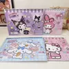 Libro de Dibujo Portátil Sanrio A4 con Espiral para Niños, Libro para Colorear y Pintar con Acabado Dorado Metálico, Incluye Pegatinas
