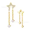 Brincos de Argola em Liga de Titânio Guanzhiu F136/G23 Design Simples de Nicho Brincos Elegantes de Zircônia