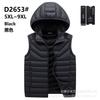 Jaqueta acolchoada de algodão cor sólida outono e inverno colete masculino slim-fit com capuz casual gola removível bolso lateral com fenda