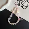 Funda de Teléfono con Lanyard de Corazón de Nube Soñadora Estilo Girly Porta Tarjetas de Cámara Ccd Botón Creativo DIY