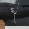 Collar de Borlas Multi-Amor de Diamante Flash para Mujer Diseño Nicho de Lujo Ligero Moda Estilo Ins Elegante Dulce y Exquisito Cadena para Clavícula