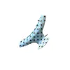 Material PVC Ponto Azul Presilha de Garra Toque de Luxo Coque na Parte de Trás da Cabeça Presilha Tubarão Estilo Coreano Temperamento Presilha de Ponto Azul para Rabo de Cavalo