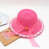 Sombrero parasol para niñas, nuevo estilo de verano, sombrero de paja, bonito y moderno sombrero de princesa, sombrero de playa con protección solar, sombrero de pescador.