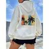 Sudadera con capucha Estampado de Palmeras de California Transfronteriza Comercio Exterior Amazon Temuwish Al por Mayor