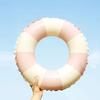 Nuevo anillo de natación retro danés para niños, anillo inflable a rayas para axilas de bebé, anillo de natación grueso para adultos, venta al por mayor
