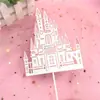Decoración de Pastel de Princesa Elsa de Cuarta Generación Dibujos Animados Muñeca Elsa de Frozen Figura de Olaf Topper de Castillo