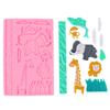 Decoración de Pastel Colección de Animales DIY Jirafa Zorro Erizo Ardilla Paloma Pájaro Fondant Chocolate Molde de Silicona