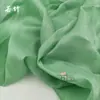 Pez Koi Patrón Oscuro de Ola Tela de Gasa Primavera Otoño Patrón Antiguo Flor Quemada Tela Hanfu Falda de Cara de Caballo Tela de Organza Dao