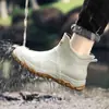 Nuevas Botas de Lluvia para Hombre 2024 Suela Gruesa Antideslizantes Impermeables Botas de Lluvia Cortas Tendencia de Moda Ropa Exterior Resistentes al Desgaste Zapatos de Goma Cocina