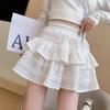 Falda de Encaje Estilo Ballet para Mujer, Nueva Falda Blanca Abullonada Tipo Pastel Verano 2026, Falda Corta Ajustada de Cintura Alta Estilo Princesa