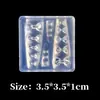 Molde de Silicona para Manicura Forma de Lazo Tallado Estéreo Herramienta de Decoración de Uñas Portátil Hecha a Mano DIY