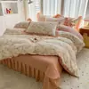 2026 Nuevo Estilo Funda de Cama de Algodón Acolchado Juego de Cuatro Piezas