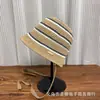 Chapéu Bucket Loli Listrado Respirável de Tricô Color Block Inspirado em Celebridades, Versátil para Protetor Solar Moda Primavera e Verão