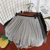 2527 # 2026 Pantalones Casuales de Pierna Ancha Sueltos Elásticos Finos de Cintura Alta tipo Falda-Short para Mujer
