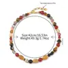 Pulsera de Color Mixto Natural Original Collar Pulsera de Piedras Preciosas Múltiples Pulsera de Ágata Roja de Alta Calidad Cadena para Clavícula de Mujer