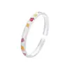 Pulseira de Esmalte em Relevo Estilo Chinês Minimalista para Mulheres, Moderna e Versátil, Nova Pulseira da Sorte Estilo Chinês com Design Aberto