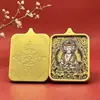 Venda Direta de Fábrica de Pintura de Pingente Thangka da Deidade Guardiã dos Doze Signos do Zodíaco Núcleo Shell de Aço Titânio Joia Presente Auspicioso