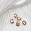 Diamante para Uñas Dorado Fantasma Mariposa Corazón Torcido Rectangular de Cristal Forma Especial Super Flash Champagne Base Puntiaguda Joyería para Uñas