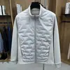 Jaqueta de Penas Leve Fashion com Gola Alta para o Inverno de 2026 Masculina Nova Versátil Cor Sólida 90% Penas de Pato Roupa Exterior