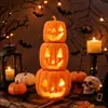 Novo produto transfronteiriço: Decoração de Abóbora Empilhável - Decoração de lanterna de abóbora empilhável para Halloween