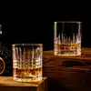 Vaso Rotatorio para Whisky con Rayas Verticales Creativas Descompresión Vaso Rotatorio para Whisky de Vino Extranjero Fondo Grueso Vaso de Vino Extranjero Prensado