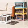 Caja de Almacenamiento Plegable para Exteriores Almacenamiento en Maletero de Coche Caja de Almacenamiento Casera Gruesa Transparente Plegable Organizador de Plástico