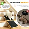 Escalones rampa de madera ajustables para mascotas, escalera de escalada antideslizante para perros y gatos, rampa auxiliar para uso doméstico para mascotas mayores