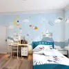 Cubierta de Pared Rosa Cálido Castillo Papel Tapiz Habitación Infantil Escandinava Papel Tapiz de Dibujos Animados Proyecto Dormitorio Papel Tapiz Autoadhesivo