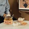 Entrada Creativa Traje de Lujo para el Té de la Tarde Juego de Té Tetera de Alto Valor Taza de Té Tetera de Cerámica con Flores Set de Agua para Hospitalidad Doméstica