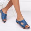 Sandalias y pantuflas de talla grande transfronterizas para mujer 2024 primavera y verano nuevas Amazon transfronterizas pantuflas de suela plana para mujer fabricantes venta al por mayor