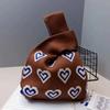 Bolsa de malha Bolsa de mão Bolsa balde Bolsa tote Bolsa de tecido Bolsa feminina Bolsa feminina Bolsa de colete Presente simples de mão