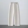 Calças de Perna Larga Personalizadas para Mulheres, Moda Outono Versátil Calças Sickle, 2026 Novas Calças Casuais de Cintura Alta com Caimento Solto