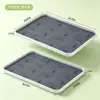 BNBSBandeja de Drenaje de Doble Capa para el Hogar de Plástico Rectangular Bandeja para Té Bandeja para Frutas Bandeja para Tazas de Agua Tazas de Té Bandeja de Drenaje