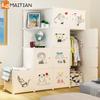 Armario Simple de Pies Simple Moderno Económico de Plástico Grueso Reforzado Combinación Pequeño Apartamento Hogar Dormitorio Gabinete de Almacenamiento