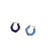 Bai Baihe con pendientes asimétricos de gota de aceite, pendientes de moda de temperamento versátil y simple con personalidad retro para mujer, pendientes para mujer