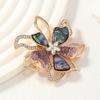 Broche de flor oca europeu e americano temperamento feminino de alta qualidade imitação madrepérola corsage design de nicho pino acessórios para terno