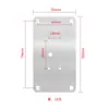 Placa de fixação de dobradiça de aço inoxidável reforço de porta de guarda-roupa porta de armário ferragens de reforço placa de reparo de dobradiça ferragens de encaixe placa de montagem