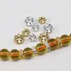 Pulseira de Ágata de Cristal DIY com Espaçadores de Diamante, Acessórios de Joias da Moda e Simples Espaçadores, Espaçadores de Furo Grande, Contas Espaçadoras de Pétala
