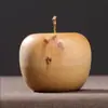 Manzanas de Ciprés Cicatrizadas Adornos de Navidad Manzanitas Pequeñas Fragancia Natural a Ciprés Rica Decoración del Hogar Artesanías de Madera Maciza