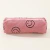 Estuche de Lápices de Pana Smiley de Gran Capacidad Bolsa de Almacenamiento para Brochas de Maquillaje Estilo Universitario Viaje Portátil Bolsa Pequeña Bolsa de Sonrisa Transfronteriza
