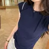 Tiro real estilo coreano hermosa camiseta blanca ajustada con manga raglán para mujer 2026 el popular top de mujer de este año 16404