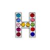 Letras de diamante de colores mixtos de 8 mm para pulsera personalizada DIY, cadena para suéter, collar para mascotas, accesorios de joyería