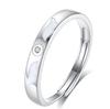 Rueda de la fortuna diseño luminoso original anillo de pareja alas de ángel plata de ley S925 no se decolora joyería de nicho de alta gama
