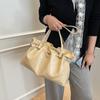 Bolso de Gran Capacidad para Mujer 2025 Nueva Moda Moderna Bolso de Hombro Textil Casual Combinable para Viaje