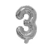 Globos de Foil Plateados de 16 pulgadas con Letras Inglesas A-Z y Números 0-9, Soportan Varios Conjuntos de Combinaciones de Globos de Papel de Aluminio