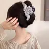 Grampo de Cabelo com Glitter Plissado Nuvem Tecido Francês Presilha Tubarão Pente de Cabelo de Alta Qualidade para Mulheres 2026 Novo Estilo Presilha para Parte de Trás da Cabeça
