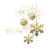 Pegatinas Decorativas de Vidrio Feliz Navidad Transfronterizas Escena de Copos de Nieve Arreglo de Ambiente Pegatinas para Ventana Pegatinas para Escaparate de Tienda Puerta
