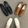 Zapatos Casuales Planos Suaves de Cuero Suave con Suela Suave, Mocasines Retro Franceses Suaves para Mujer Chuyu Ji